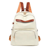 Mochila para mujer, nueva, estilo coreano, versátil, de un solo hombro, bandolera de cuero suave, mochila para mujer - details 1