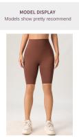 Shorts De Yoga High Waisted Butt Lifting Leggings De Color Puro Para Mujer Pantalones De Ciclismo Para Gimnasio Y Pilates Entrenamiento Cinco Pantalones - details 3