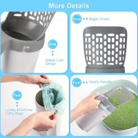 Escobilla Para Arena De Gato Con Saco De Recarga Accesorio De Suministros Para Mascotas Fregadero De Inodoro Para Gatos Material Plástico - details 3