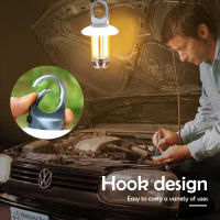Linterna De Camping Multifuncional Portátil Recargable Luz De Trabajo Para Tienda De Camping 5 Modos Impermeable Con Gancho De Emergencia - details 6