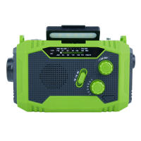 Radio meteorológica de emergencia con manivela, radio meteorológica, radio de manivela, 5000 mAh, carga solar, funciona con manivela y batería, linterna de emergencia para exteriores - details 4