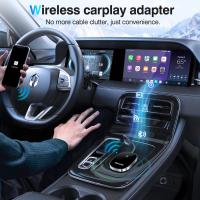 Adaptador CarPlay inalámbrico para automóvil, convierta CarPlay con cable a inalámbrico, Carplay+Auto 2 en 1, adaptador inalámbrico Plug and Play Car Play, compatible con iPhone Conexión perfecta multiusuario (negro) - details 1