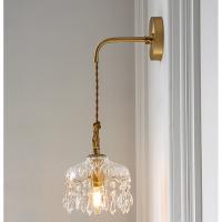 Lámpara De Pared Retro Francesa YEBMLP Con Vidrio LED Decorativa Para Sala De Estar Dormitorio Estudio Luz De Barra Restaurante Puerta Del Porche - details 10