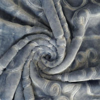 Manta de Raschel 210 x 230cm - Manta Terciopelo Extra Grande Suave y Acogedora para Cama, Cubrecama Multiuso, manta para invierno - details 5