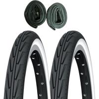 FIXPARTS CBB SHOP - Cubiertas Bicicleta 20x1 3/8 - Negro Blanco - 2 Unidades - details 0