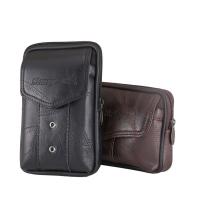 Bolsa De Cintura Para Hombre En Cuero Grande Con Gran Capacidad Móvil Para Correr Holster Caso De Teléfono Running Pouch - details 2