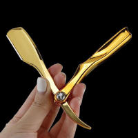 Cuchillo De Barba Manual Para Peluquería Herramienta De Eliminación De Vello Sin Cuchillas Incluidas Para Hombres Accesorios De Peluquería - details 4