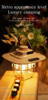 Lámpara De Camping LED Recargable Portátil Retro Con Iluminación Continua Para Exteriores Luz De Emergencia Nocturna Con Soporte Para Colgar - details 0