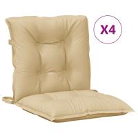 vidaXL Cojines silla respaldo bajo 4 ud tela 100x50x7 cm Color Antracita melange,  Gris claro melange,  Gris oscuro melange y mas Cojín Decorativo de Asiento Cojines de muebles de salon - details 7