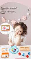 Juego De Actividades Para Reloj De Enseñanza Montessori Juguetes Educativos Para Niños Ayudan a Aprender a Decir La Hora Juguetes De Aprendizaje Para Niños De Preescolar - details 2