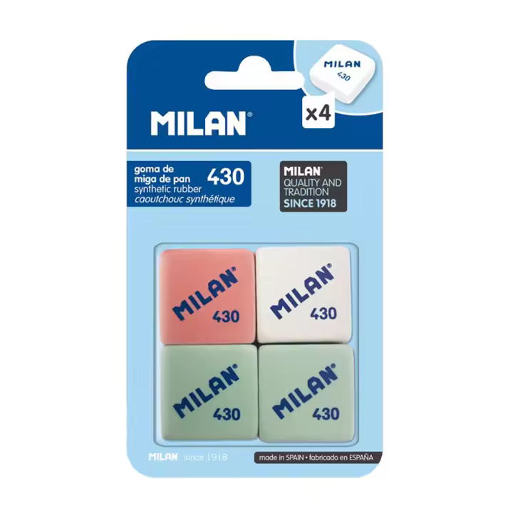 Gomas de borrar miga de pan 430, blister 4 uds - 1