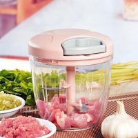 Molinillo Manual De 500/900ML Para Carne Y Ajo Corte De Verduras Y Cebollas Compressor De Ajo Y Verduras Accesorios De Cocina - details 4