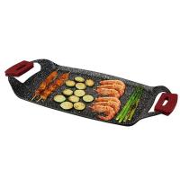 STARLEY-Lifestyle Plancha Lisa Aluminio Forjado Sartén Para Barbacoa Multifunción Con Mangos De Silicona Extraibles Antiadherente Resistente Para Horno Inducción y Todo Tipo De Fuegos - details 0