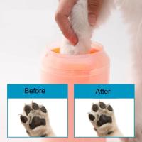 Copa De Limpieza Para Patas De Mascotas 2 En 1 Portátil Para Perros De Todas Las Tallas Pequeñas Medianas Y Grandes Plástico Sin Químicos Peligrosos - details 2