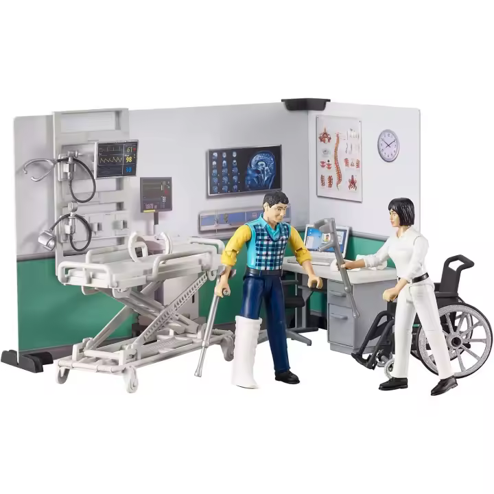 Bruder - Set de Centro Médico con Figuras, bworld – Ref. 62711 - 1