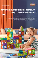 Bloques De Construcción Magnéticos Luz Para Niños Juguetes Educativos STEM 3D Transparentes Con Carril De Bolas Magnéticas - details 0