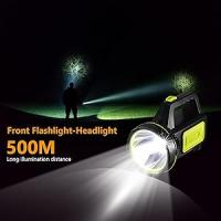 Linterna LED Ultra Potente Recargable por USB 135000 Lúmenes 6000mah con Luz Lateral Impermeable Alta Potencia para Emergencias Senderismo Camping Chas - details 5