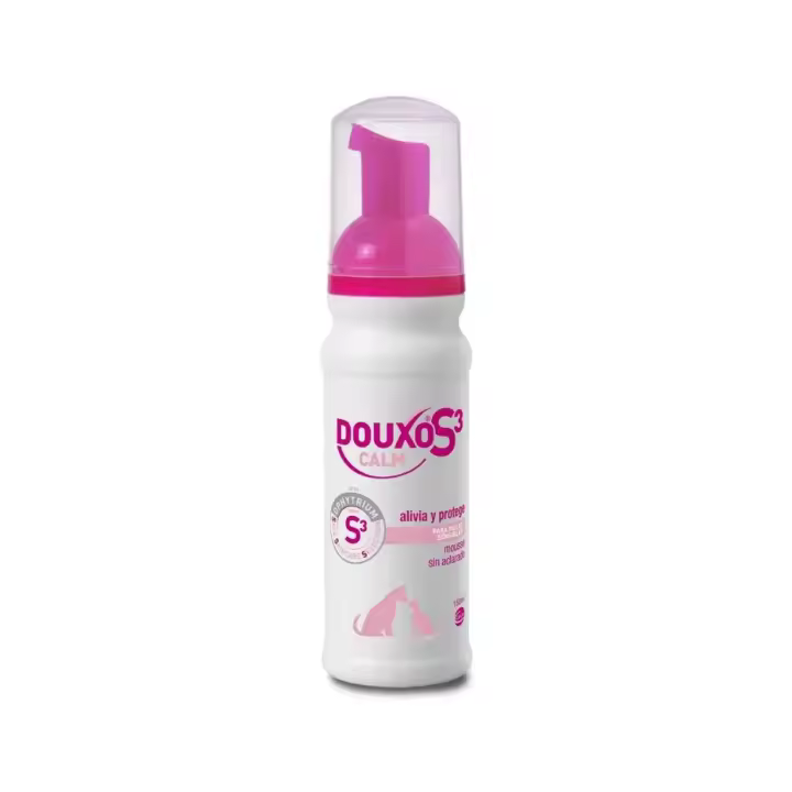 DOUXO S3 - Calm (150 ml) - Mousse sin Aclarado para Pieles sensibles de Perros y Gatos - 1