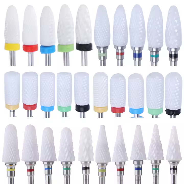 Cerámica Brocas De Uñas Para Máquina De Perforación Accesorios De Manicura Cabezales De Pulido Y Grindido De Uñas TFSCLOIN - 1