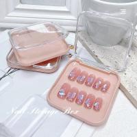 10 Piezas De Cajas Vacías Para Uñas En Forma Cuadrada Caja De Empaque Para Uñas Postizas Pequeña Para Negocios En Línea - details 1