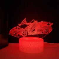 Lámpara De Noche En Forma De Coche Con Ilusión 3D LED Para Niños 16 Colores Con Control Remoto Decoración Para Dormitorio Regalo De Navidad Y Cumpleaños - details 5