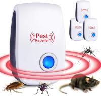 Repelente de insectos ultrasónico, paquete de 2 repelente de mosquitos ultrasónico repelente de mosquitos electrónico profesional repelente de ratones ultrasónico para insectos, moscas, cucarachas, arañas - details 6