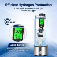 Botella de agua iónica portátil, carga USB, adecuada para viajes en casa y actividades al aire libre, generador de botella de agua de hidrógeno, taza saludable para el hogar, la oficina y los viajes - details 5