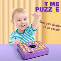 Juego De Rompecabezas Educativo Para Niños Con Tiempo Juego Interactivo De Educación Temprana Tablero De Rompecabezas Para Juguete De Enfocación - details 1