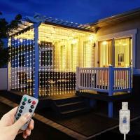 Guirnalda De Navidad Con Luces De Cuerda Para Dormitorio Y Cortinas Control Remoto USB Decoración De Hogar Para Año Nuevo 2025 Regalos De Navidad Árbol De Navidad - details 10