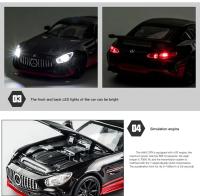 Coche De Colección Mercedes Benz GTR AMG 1:32 Con Sonido Y Luz Aleación De Metal Juguete Para Niños Regalo Modelo De Carreras a Escala - details 1