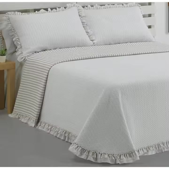 DOLZ Edredón Colcha Bouti Reversible MANACOR Beige - 1