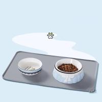 Alfombrilla De Comida Para Mascotas De Silicona Con Borde Alto Impermeable Y Antideslizante Placa De Alimentación Para Perros Y Gatos Anti-Salpicaduras Tazón De Alimentación - details 4