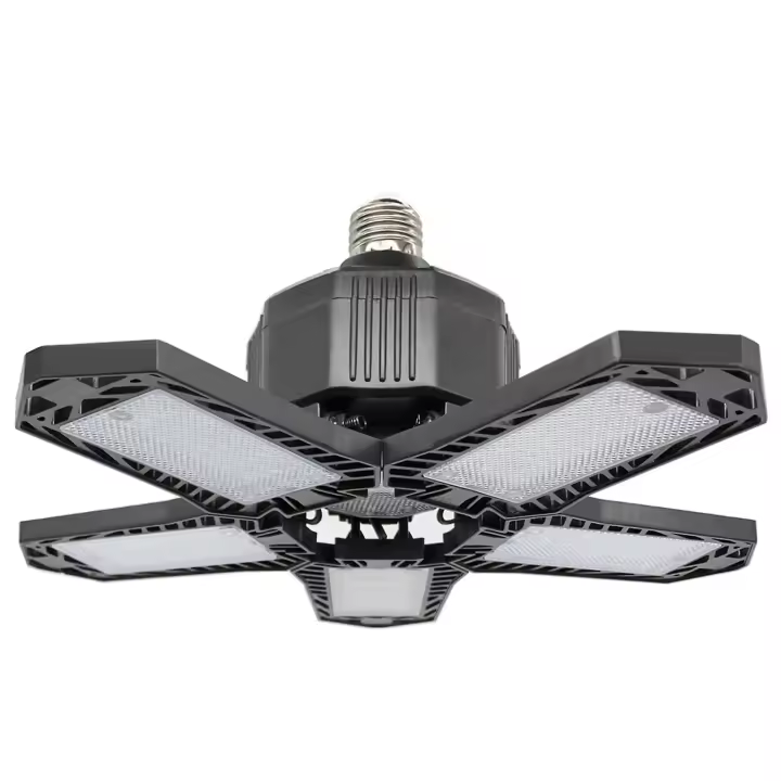 Luz de Garaje Bright LED 15000LM, 6 paneles de Luz de Techo de Garaje, Luz LED deformable para Garaje - 1