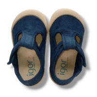 Igor Zapatilla Lona Pepito Sneakers Barefoot S10332-003 MARINO Zapatillas calzado niños Summer Respetuoso ROYALE CORDONETS - details 5
