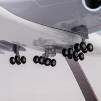 Modelo De Avión Airbus A380 1:160 47CM Con Luz LED Coreana Máquina De Fundición a Presión Regalo Para Enthusiasts De La Aviación Coleccionable Moderno - details 4