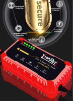 Cargador De Batería Para Coche Y Motocicleta 12V Inteligente Carga Rápida Con Pulso Y Mantenimiento Pantalla LED Moto Cargador De Batería - details 8