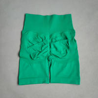 Shorts De Yoga Para Mujer Deporte Cortas De Cintura Alta Sin Costuras Para Gimnasio Y Ciclismo Elevador De Glúteos Fitness - details 10