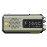 Radio De Mano Con Energía Solar Emergencia AM/FM/NOAA Linterna LED De Lectura SOS Alarme 2000mAh Recargable Portátil - details 10