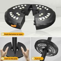 Lámpara de sombrilla, 28 luces LED, 3 modos, iluminación recargable, lámpara de sombrilla y sombrilla grande para camping, patio, - details 1