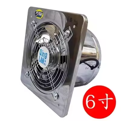 Ventilador De Extracción De Acero Inoxidable Para Cocina Y Ventana Tamaño 6'' 7'' 8'' Fanalizador Industrial De Tubo De Ventilación - 1