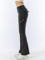 Pantalones De Yoga Para Mujer Con Multípocket Fitness Estilo De Moda Cintura Elástica Terciopelo De Pêche Terciopelo De Pêche Estirable Terciopelo De Pêche Terciopelo De Pêche Ajustado Para Primavera - details 7