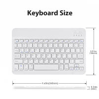 Teclado Inalámbrico Bluetooth Verde Oscuro Para Android iOS Windows Con Ratón Duradero Accesorios Para iPad Teclado Multilingüe Para Tableta - details 1