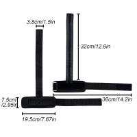 1Par De Fijaciones Para Muñeca De Gimnasio Antideslizantes Ajustables Con Almohadillas De Piel Premium Para Hombres Y Mujeres Entrenamiento De Fuerza Y Levantamiento De Pesas - details 2
