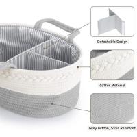 Bolsa De Pañales De Algodón Para Bebé Cesta De Almacenamiento Portátil Para Viajes Eco-amigable Bolsa Para Mamá - details 2