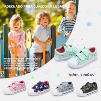Zapatillas De Lona Para Niños Y Niñas Con Doble Correa De Dibujos Animados Zapatos Casuales Transpirables Y De Secado Rápido Para Edades 7-12m a 12+y - details 19