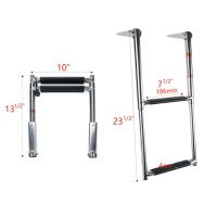 Accesorios De Barco Escalera Telescópica De Acero Inoxidable 2 Pasos Para Plataforma De Natación Superior Yate Marítimo - details 4