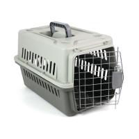 Transportin rigido para mascotas, jaula para perros o gatos transpirable con asa, rejillas metalicas de aireacion, jaula para viajes, autocaravana, uso interiores o exteriores. Disponible en 2 colores y tamaños. - details 0