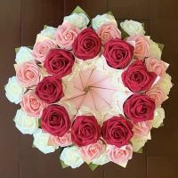 25pcs Rosas Artificiales Rojas Con Tallo Para Decoración De Bodas Y Fiestas De San Valentín Flores Artificial PE Para DIY - details 4