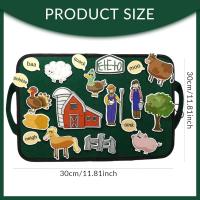 Tablero De Historias Para Niños Montessori Interactivo Con 4 Temas Juguete Educativo Sensorial De Peluche Animal Y Naturaleza Para Edad De 3 a 6 Años - details 11