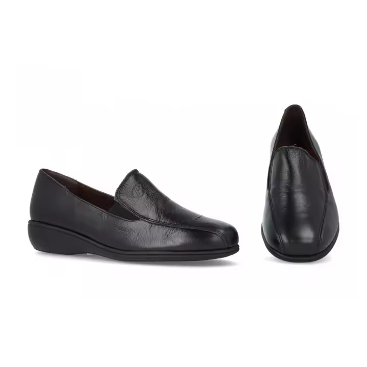 Mº3505 - BE RELAX ZAPATO SEÑORA PIEL    COLORES : NEGRO  TALLAS: 35 AL 41  CORTE EXTERIOR: PIEL  FORRO INTERIOR: PIEL / TEXTIL  PLANTILLA: PIEL   ALTURA TACÓN / CUÑA : 3,5 CM.  PISO : SINTÉTICO - 1